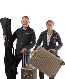 The two owners of Copenhagen Luggage Service